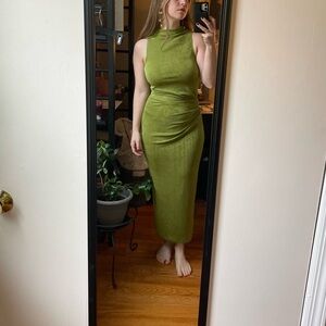 Akira lime green formal dress